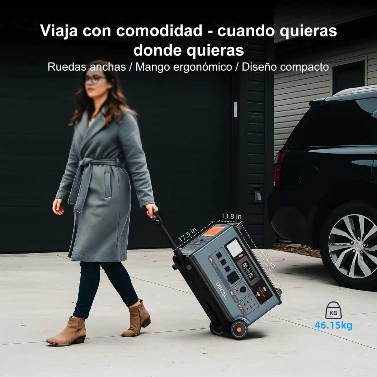 OSCAL PowerMax 6000W Generador Solar Portatil