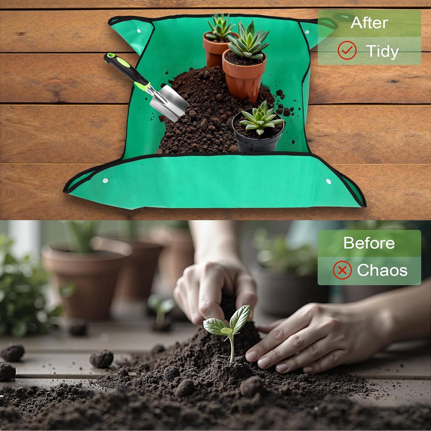 USHOP Juego de Herramientas de Mano de Jardín para Trasplante