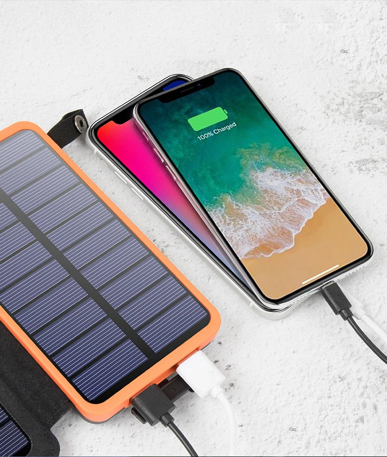 Banco de energía con linterna plegable 10000mAh.