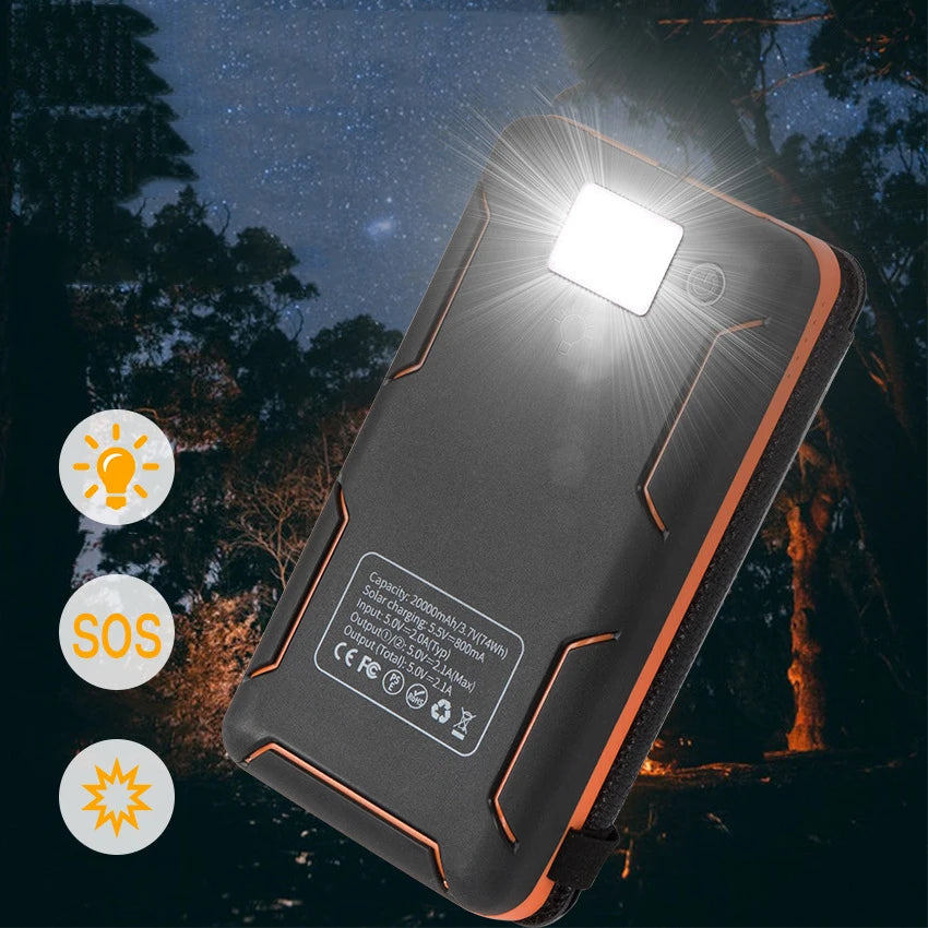 Banco de energía con linterna plegable 10000mAh.