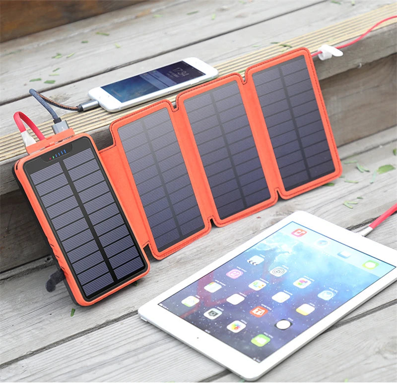 Banco de energía con linterna plegable 10000mAh.