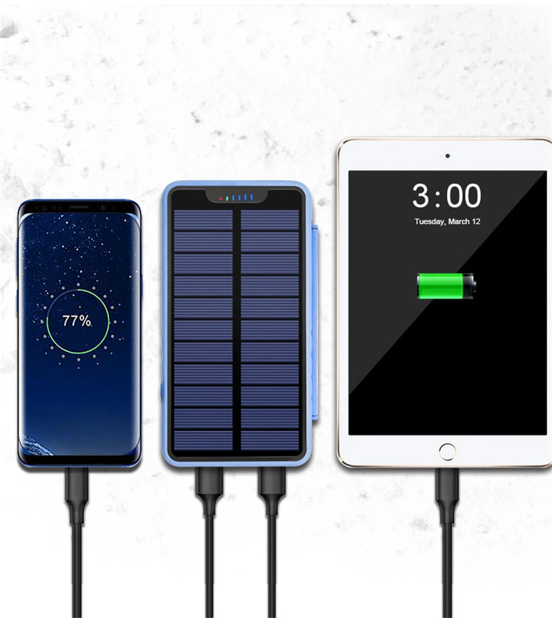Banco de energía con linterna plegable 10000mAh.