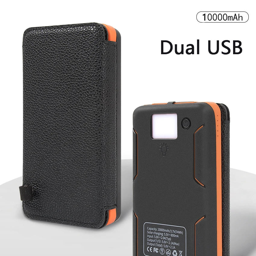 Banco de energía con linterna plegable 10000mAh.