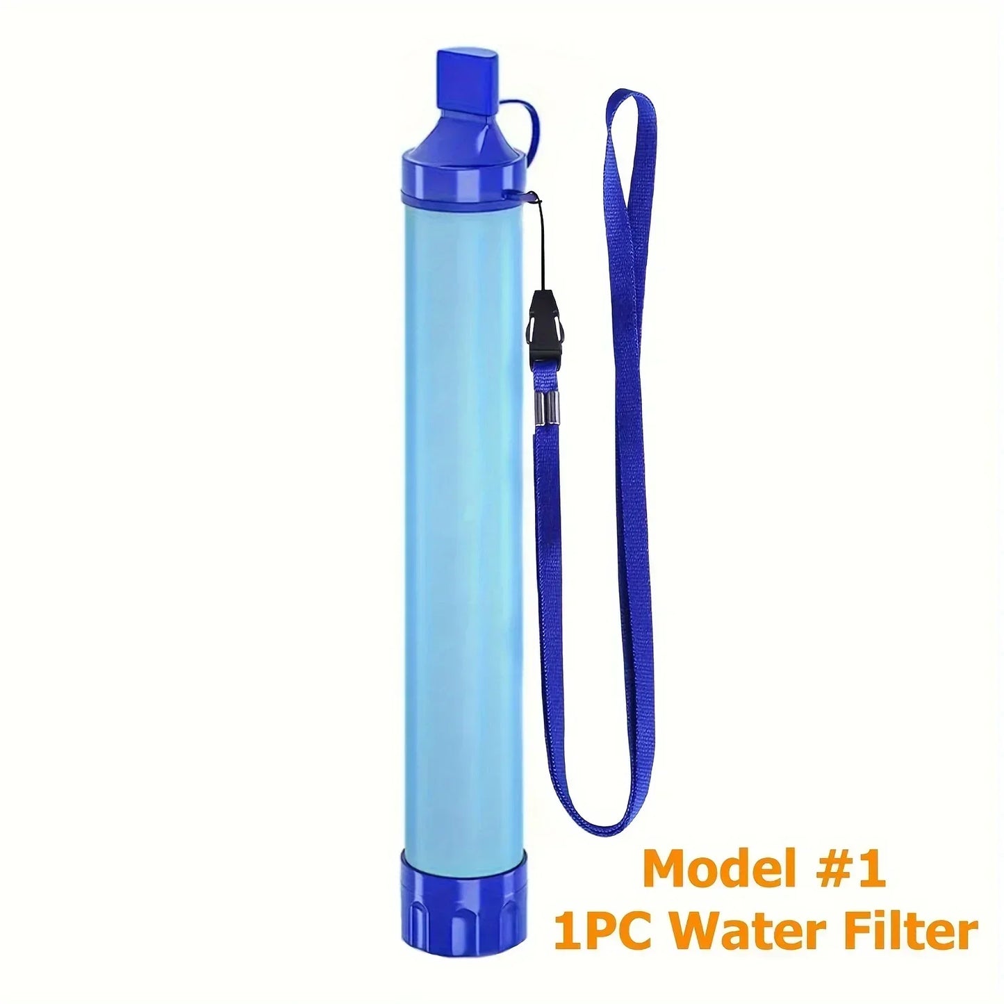 Filtro de agua personal para exteriores de 10000 galones, sistema de filtro ultraligero de 4 etapas de 0,01 micrones, purificador de agua portátil, pajita de supervivencia