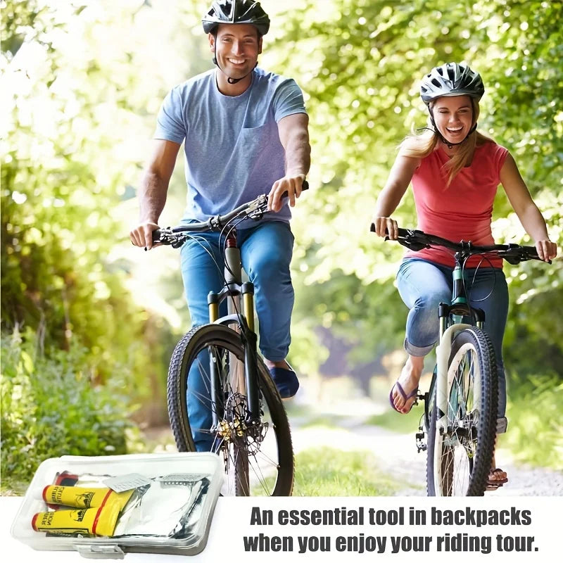 Kit de reparación de neumáticos de bicicleta de 32 piezas
