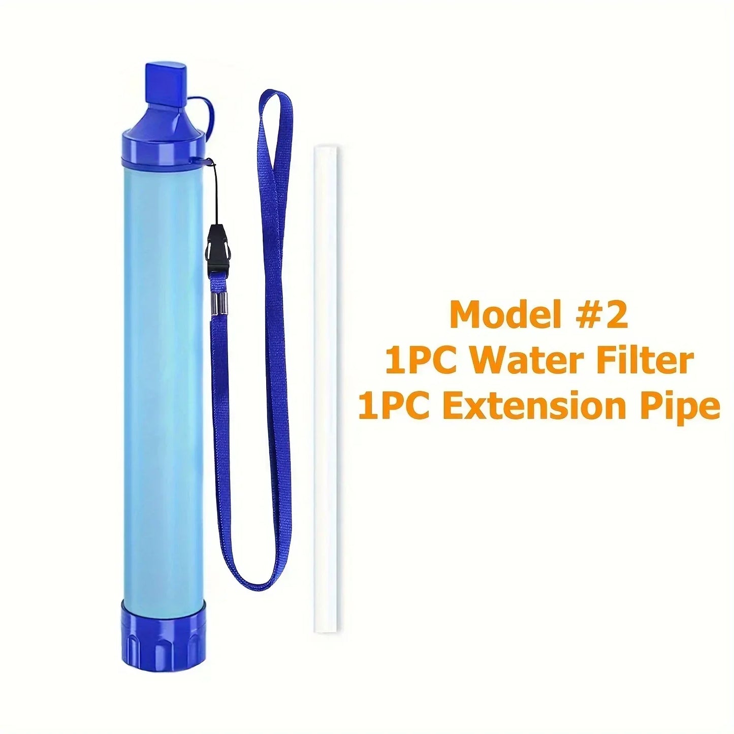 Filtro de agua personal para exteriores de 10000 galones, sistema de filtro ultraligero de 4 etapas de 0,01 micrones, purificador de agua portátil, pajita de supervivencia