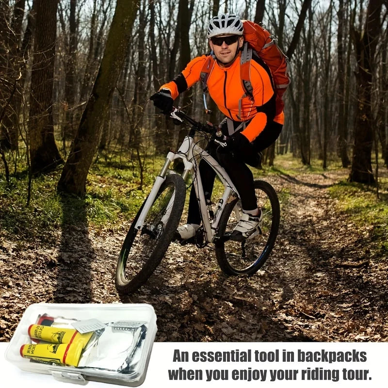 Kit de reparación de neumáticos de bicicleta de 32 piezas