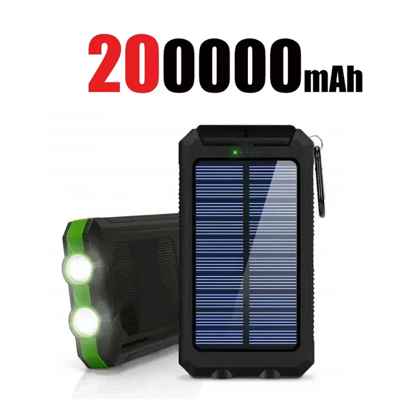 Banco de energía Solar de gran capacidad, resistente al agua, 200000Ah