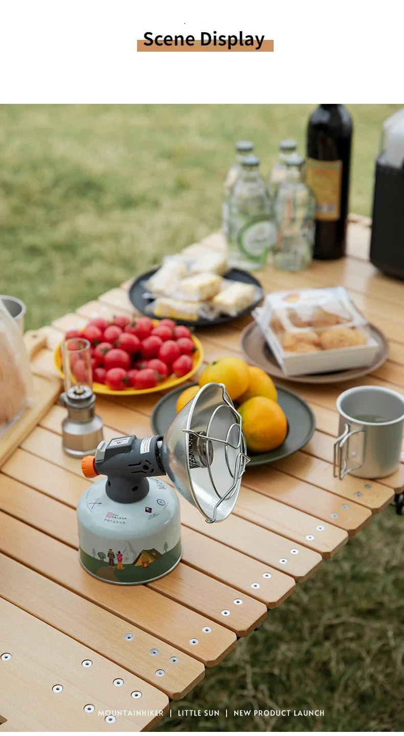 MOUNTAINHIKER-Mini estufa de calefacción de Gas solar portátil, calentador Solar para acampar al aire libre, horno, Mini Gas, calentador solar pequeño de butano