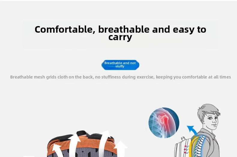 Mochila de senderismo al aire libre para hombres y mujeres, mochila deportiva, gran capacidad, senderismo, viajes ligeros, viajero