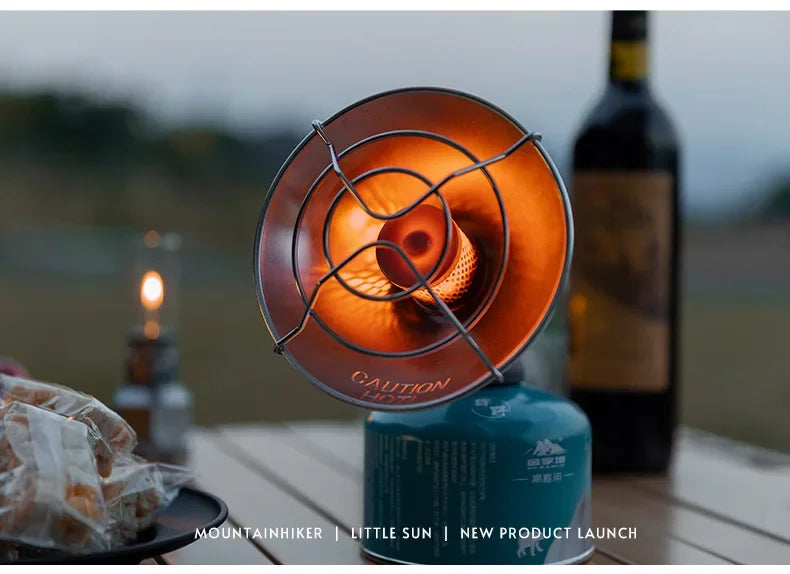 MOUNTAINHIKER-Mini estufa de calefacción de Gas solar portátil, calentador Solar para acampar al aire libre, horno, Mini Gas, calentador solar pequeño de butano