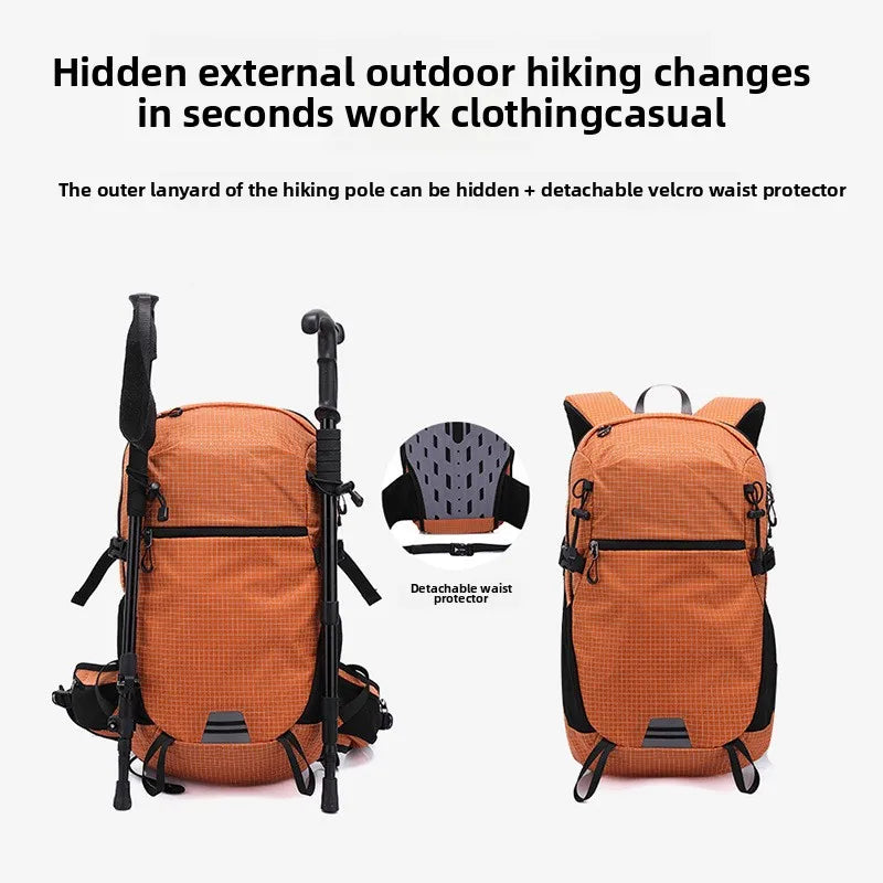 Mochila de senderismo al aire libre para hombres y mujeres, mochila deportiva, gran capacidad, senderismo, viajes ligeros, viajero