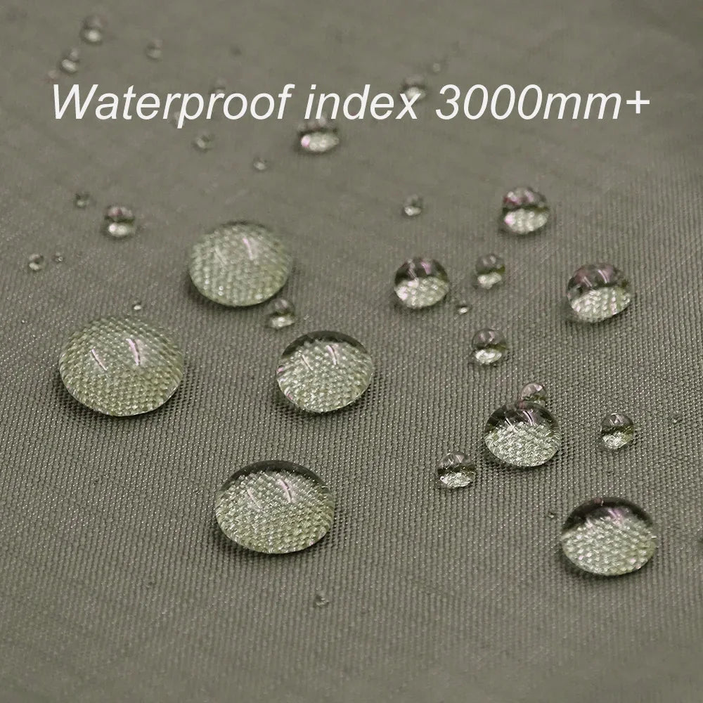 Lona de 19 puntos colgantes, impermeable, supervivencia, Bushcraft, refugio solar, tienda de sombra de playa, dosel para exteriores, toldo turístico para mochilero, 4x4, 3x3m