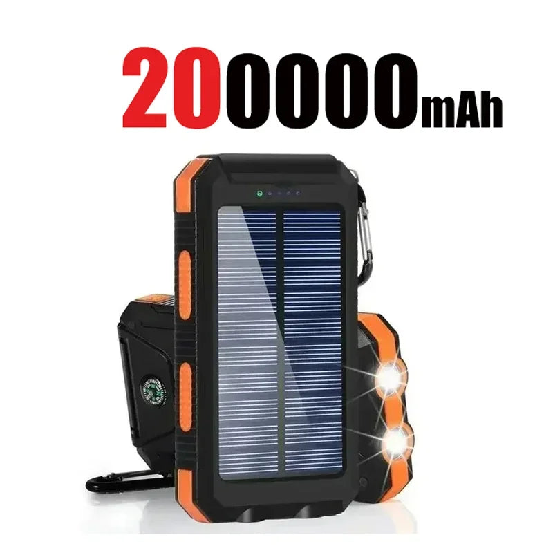 Banco de energía Solar de gran capacidad, resistente al agua, 200000Ah