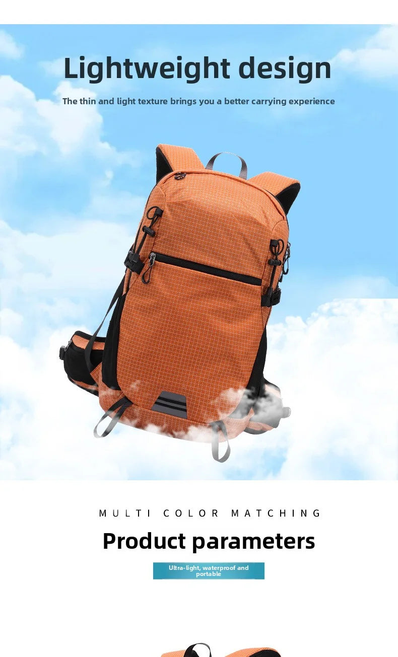Mochila de senderismo al aire libre para hombres y mujeres, mochila deportiva, gran capacidad, senderismo, viajes ligeros, viajero