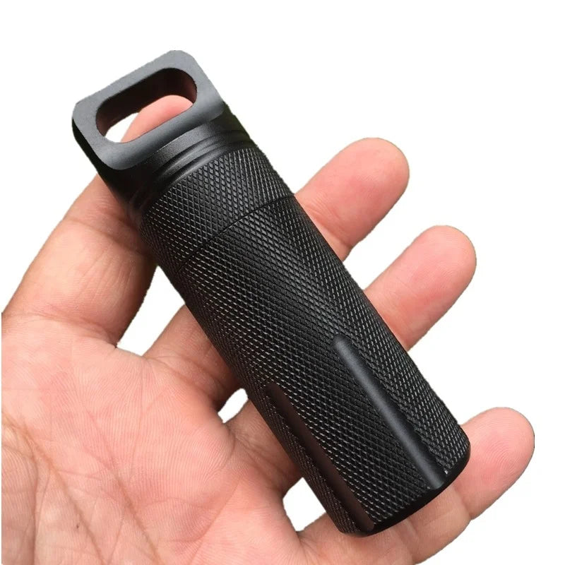 Cápsula EDC, caja impermeable para supervivencia al aire libre.