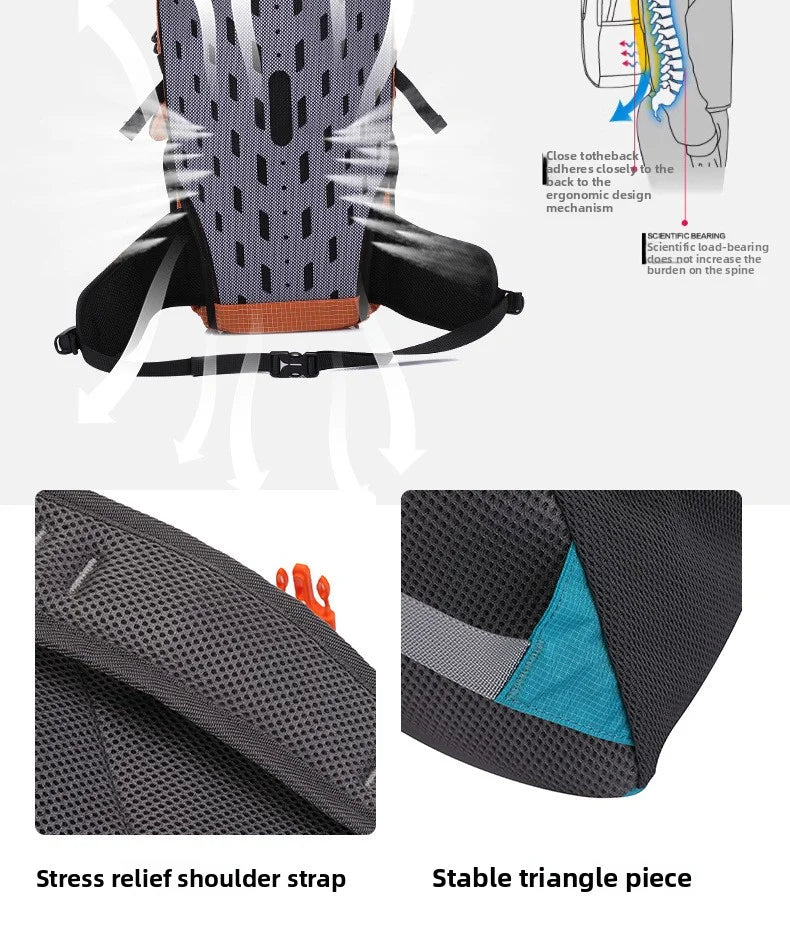 Mochila de senderismo al aire libre para hombres y mujeres, mochila deportiva, gran capacidad, senderismo, viajes ligeros, viajero