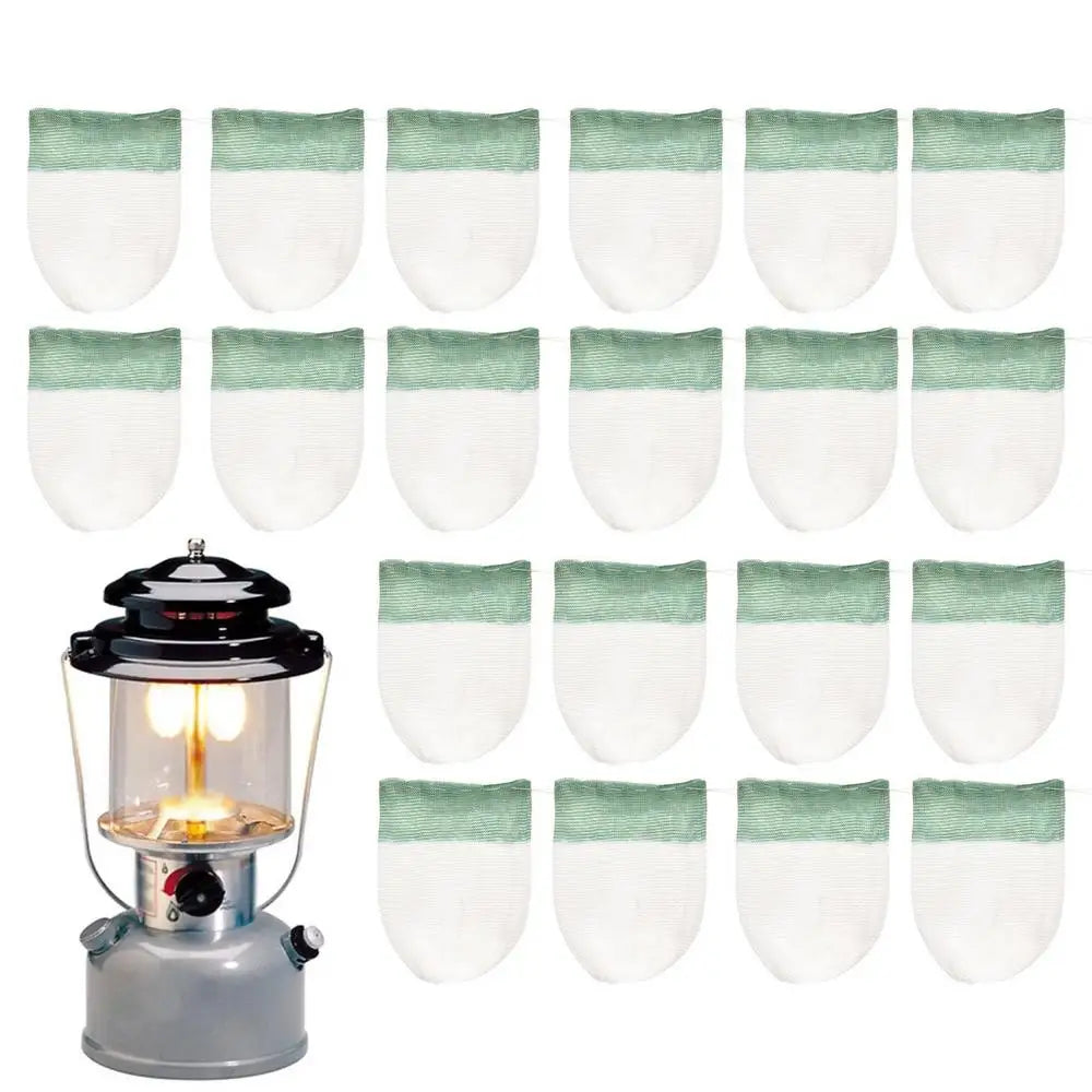 Mantos de linternas de propano para exteriores, 20 piezas.
