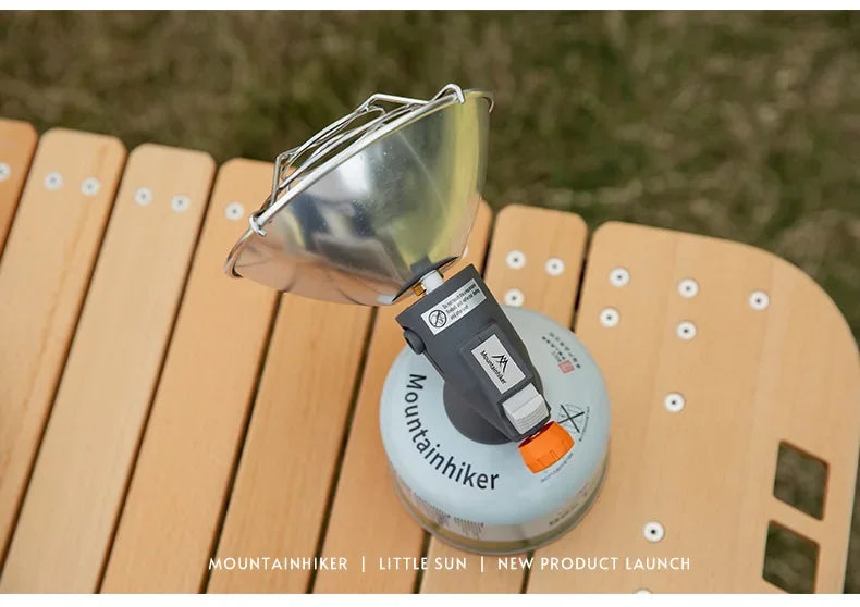 MOUNTAINHIKER-Mini estufa de calefacción de Gas solar portátil, calentador Solar para acampar al aire libre, horno, Mini Gas, calentador solar pequeño de butano