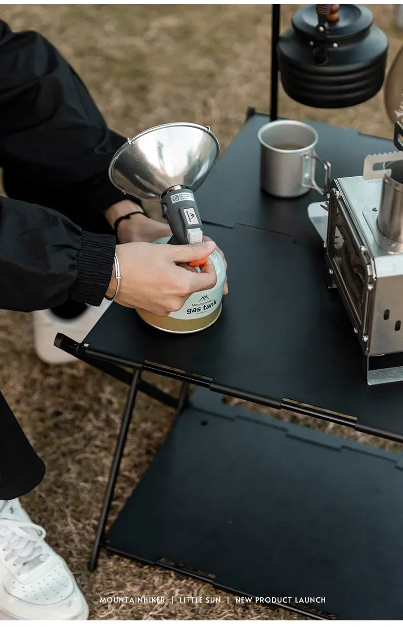 MOUNTAINHIKER-Mini estufa de calefacción de Gas solar portátil, calentador Solar para acampar al aire libre, horno, Mini Gas, calentador solar pequeño de butano
