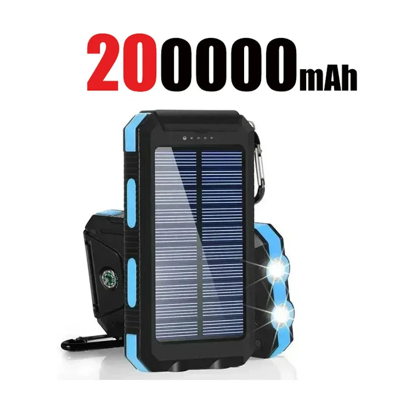Banco de energía Solar de gran capacidad, resistente al agua, 200000Ah