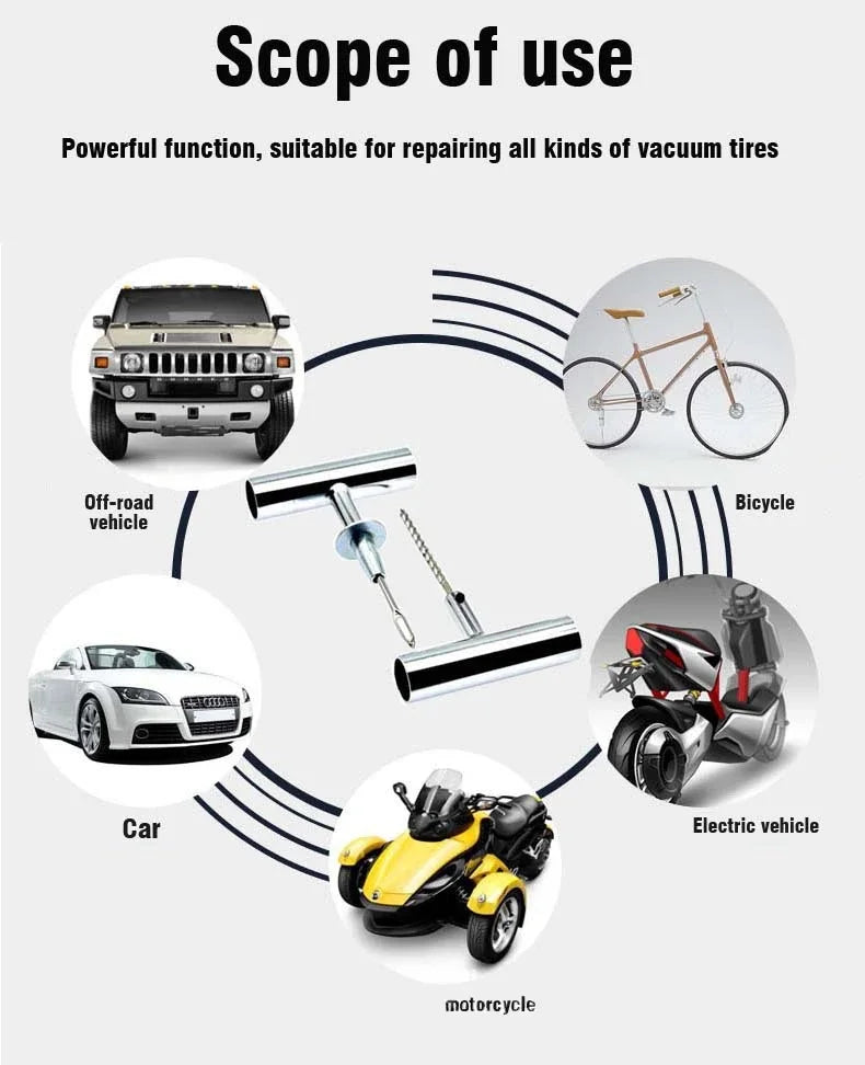 Juego de reparación de neumáticos de coche