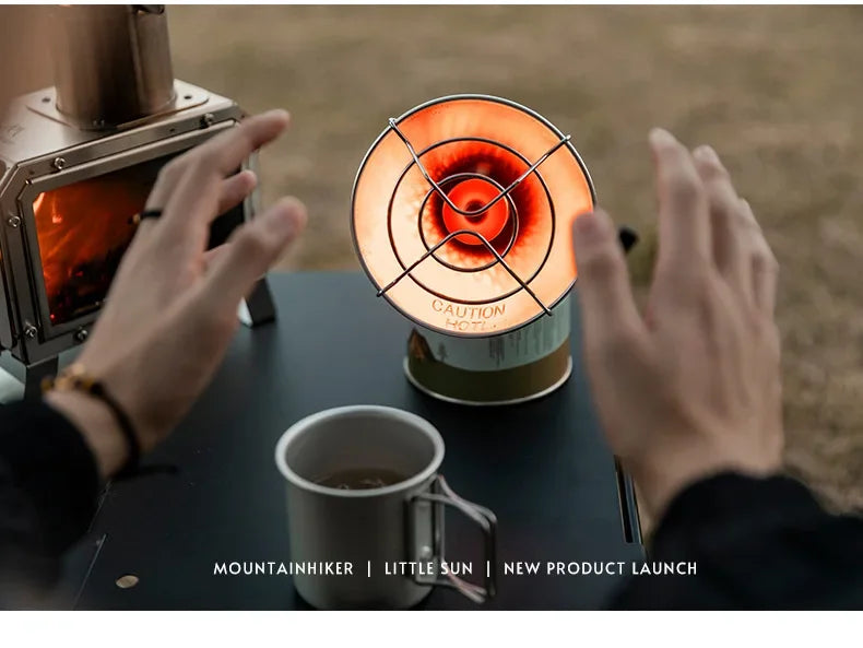 MOUNTAINHIKER-Mini estufa de calefacción de Gas solar portátil, calentador Solar para acampar al aire libre, horno, Mini Gas, calentador solar pequeño de butano