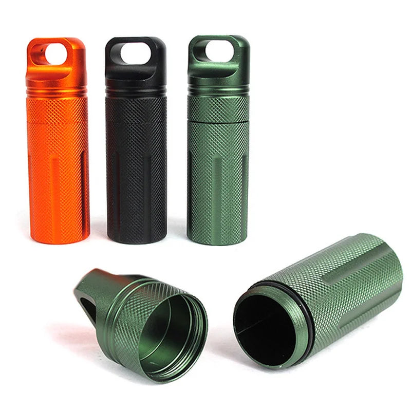 Cápsula EDC, caja impermeable para supervivencia al aire libre.