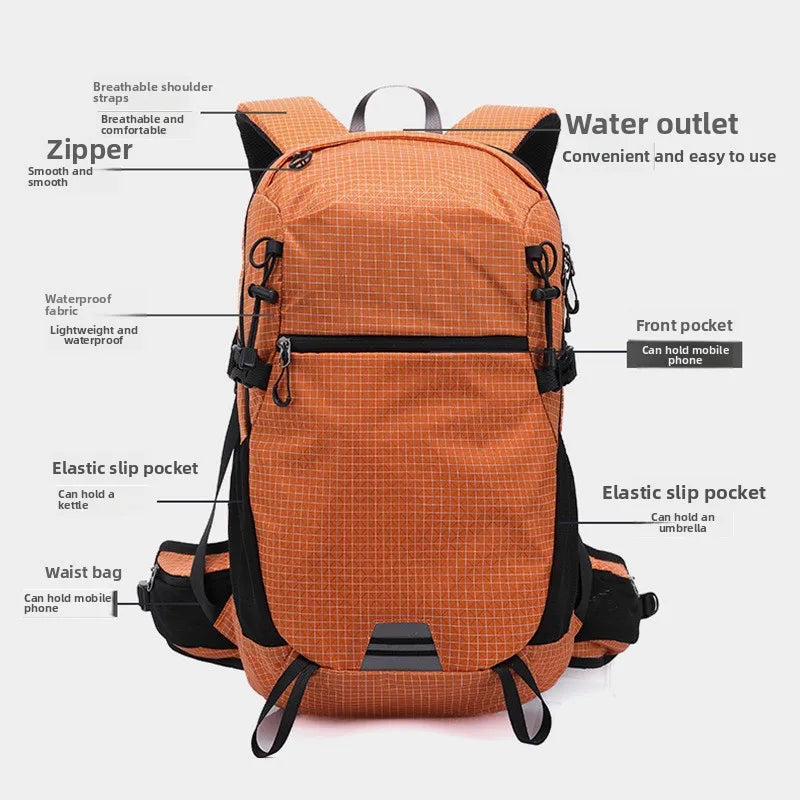 Mochila de senderismo al aire libre para hombres y mujeres, mochila deportiva, gran capacidad, senderismo, viajes ligeros, viajero