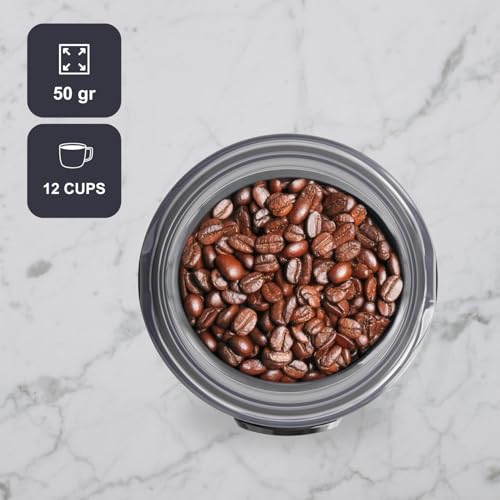 BLACK+DECKER BXCG150E - Molinillo de Café  Eléctrico 150W 12 Tazas Café