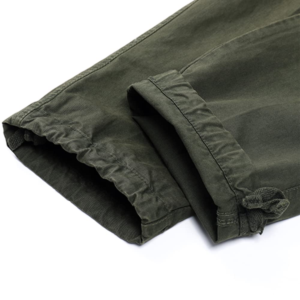 Aire Libre de Hombre Pantalon Cotton Cargo Pantalones Hombre Tacticos Pantalones de Trabajo Hombre Cargo Trekking