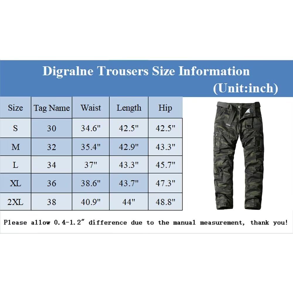 Aire Libre de Hombre Pantalon Cotton Cargo Pantalones Hombre Tacticos Pantalones de Trabajo Hombre Cargo Trekking
