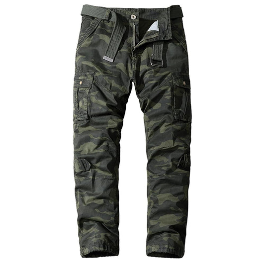 Aire Libre de Hombre Pantalon Cotton Cargo Pantalones Hombre Tacticos Pantalones de Trabajo Hombre Cargo Trekking