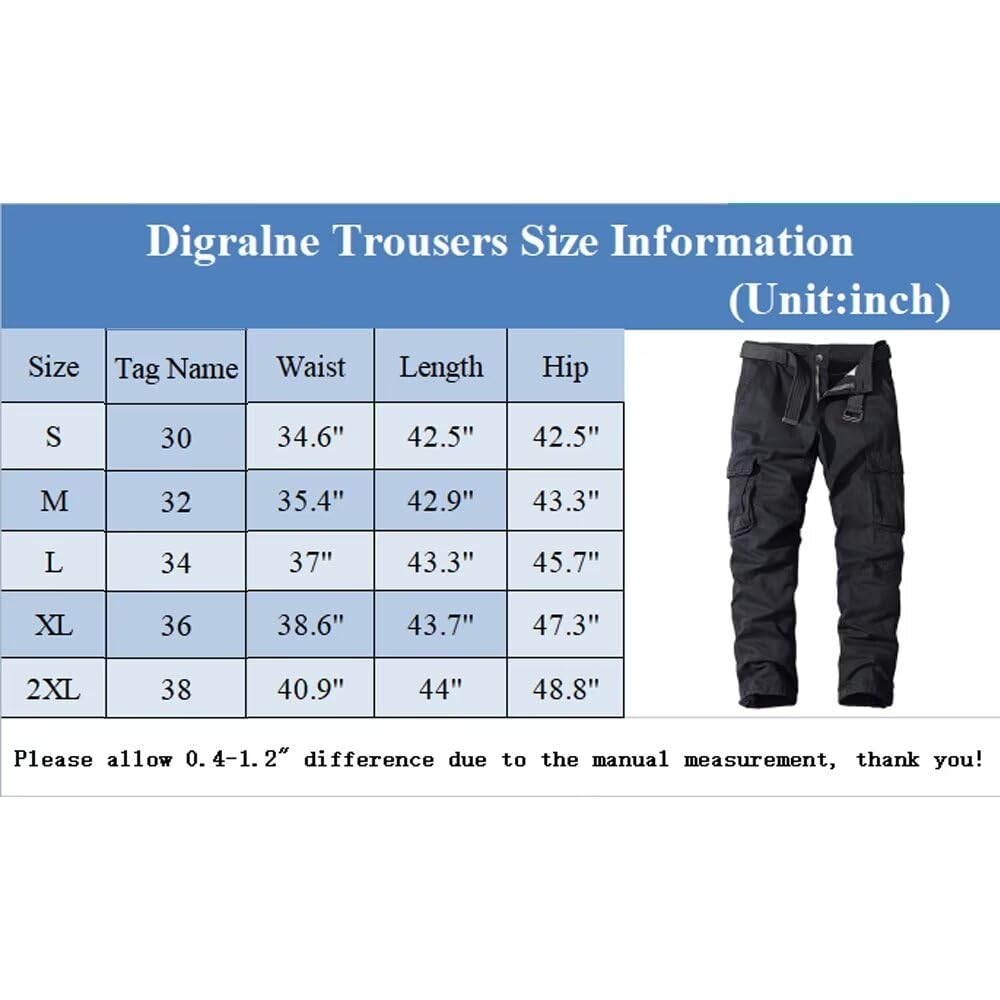 Aire Libre de Hombre Pantalon Cotton Cargo Pantalones Hombre Tacticos Pantalones de Trabajo Hombre Cargo Trekking