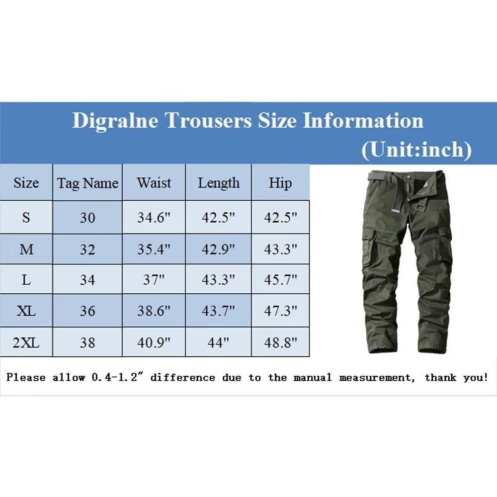 Aire Libre de Hombre Pantalon Cotton Cargo Pantalones Hombre Tacticos Pantalones de Trabajo Hombre Cargo Trekking