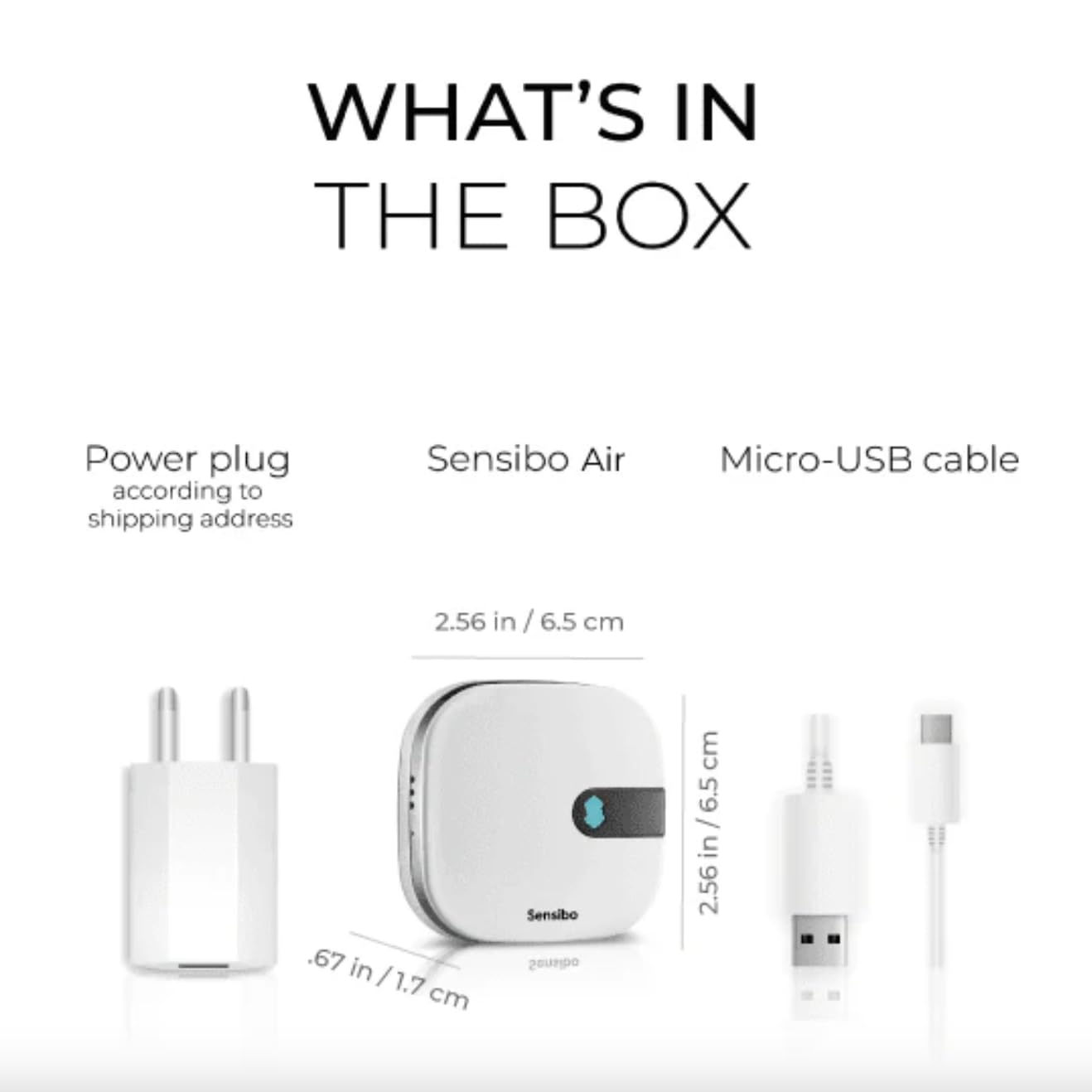 Sensibo Air Pro Controlador Inteligente para Aire Acondicionado y Sensor de Calidad del Aire Google, Alexa, Siri, Apple HomeKit