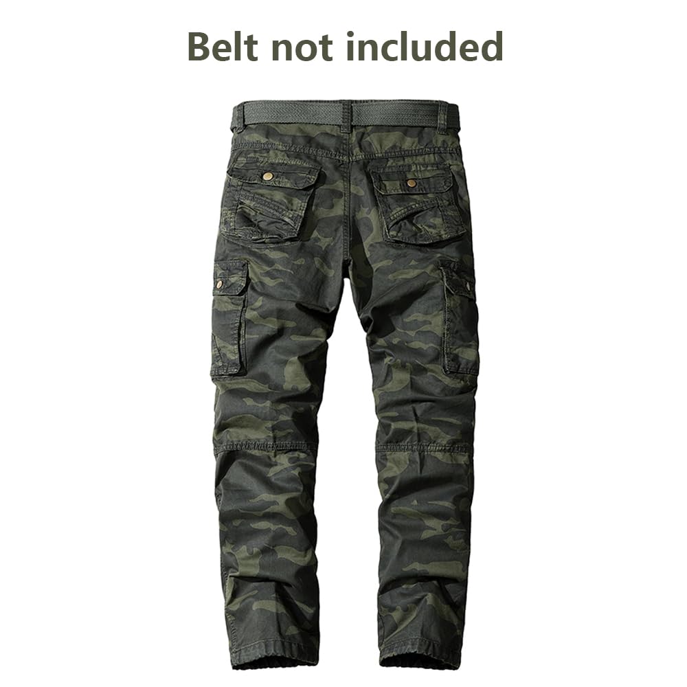 Aire Libre de Hombre Pantalon Cotton Cargo Pantalones Hombre Tacticos Pantalones de Trabajo Hombre Cargo Trekking