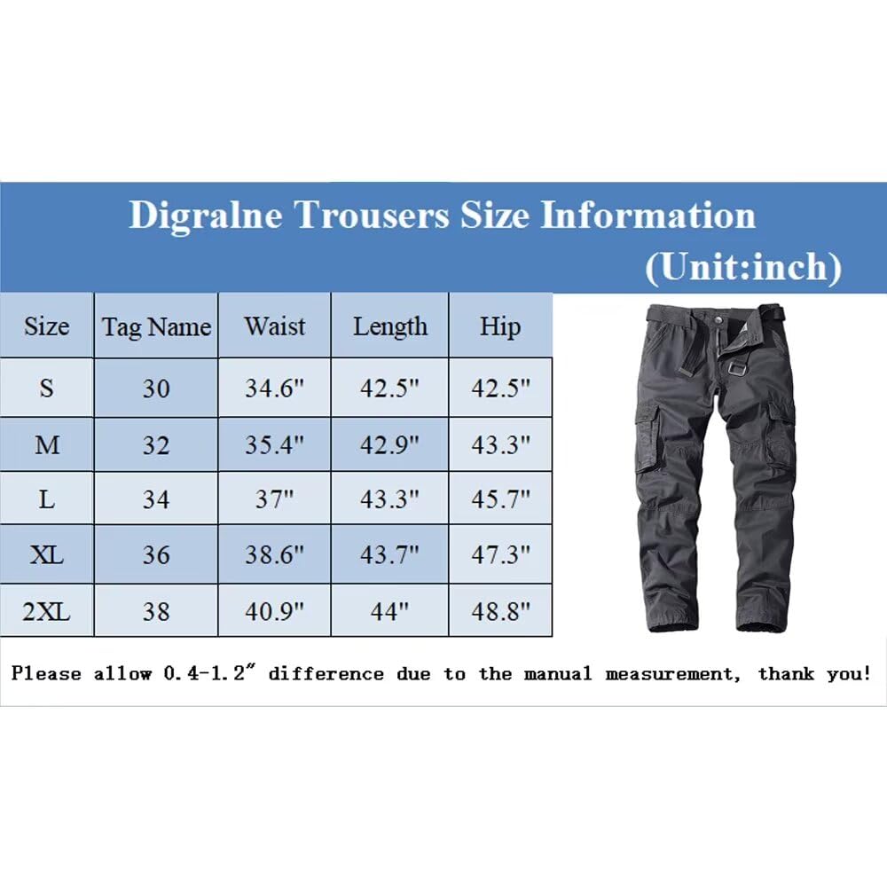 Aire Libre de Hombre Pantalon Cotton Cargo Pantalones Hombre Tacticos Pantalones de Trabajo Hombre Cargo Trekking