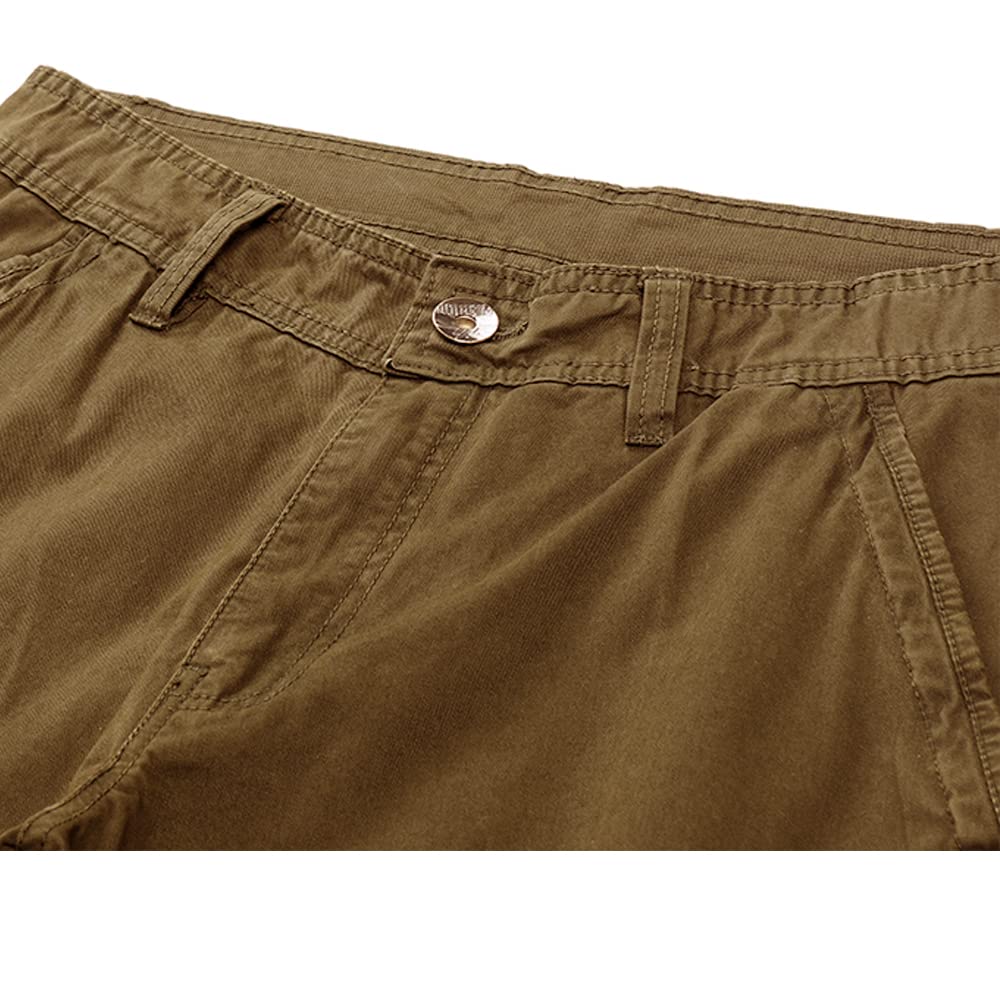 Aire Libre de Hombre Pantalon Cotton Cargo Pantalones Hombre Tacticos Pantalones de Trabajo Hombre Cargo Trekking