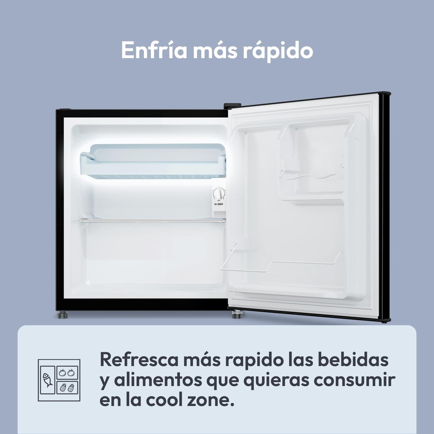 Candy CHASD4351EBC, Frigorífico Mini.