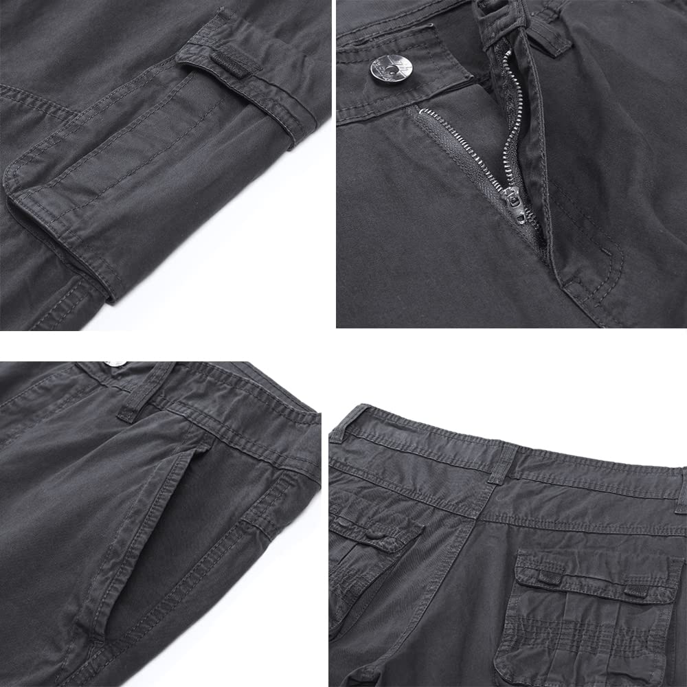 Aire Libre de Hombre Pantalon Cotton Cargo Pantalones Hombre Tacticos Pantalones de Trabajo Hombre Cargo Trekking