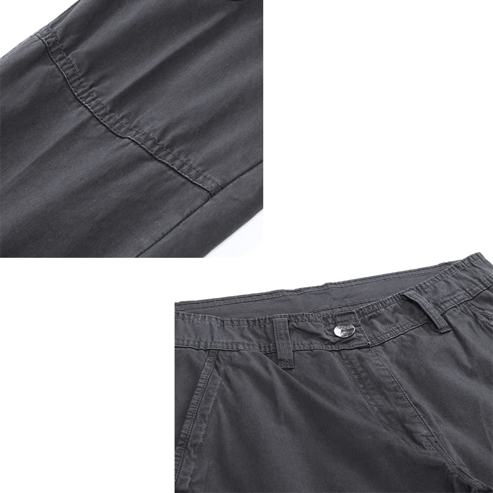 Aire Libre de Hombre Pantalon Cotton Cargo Pantalones Hombre Tacticos Pantalones de Trabajo Hombre Cargo Trekking
