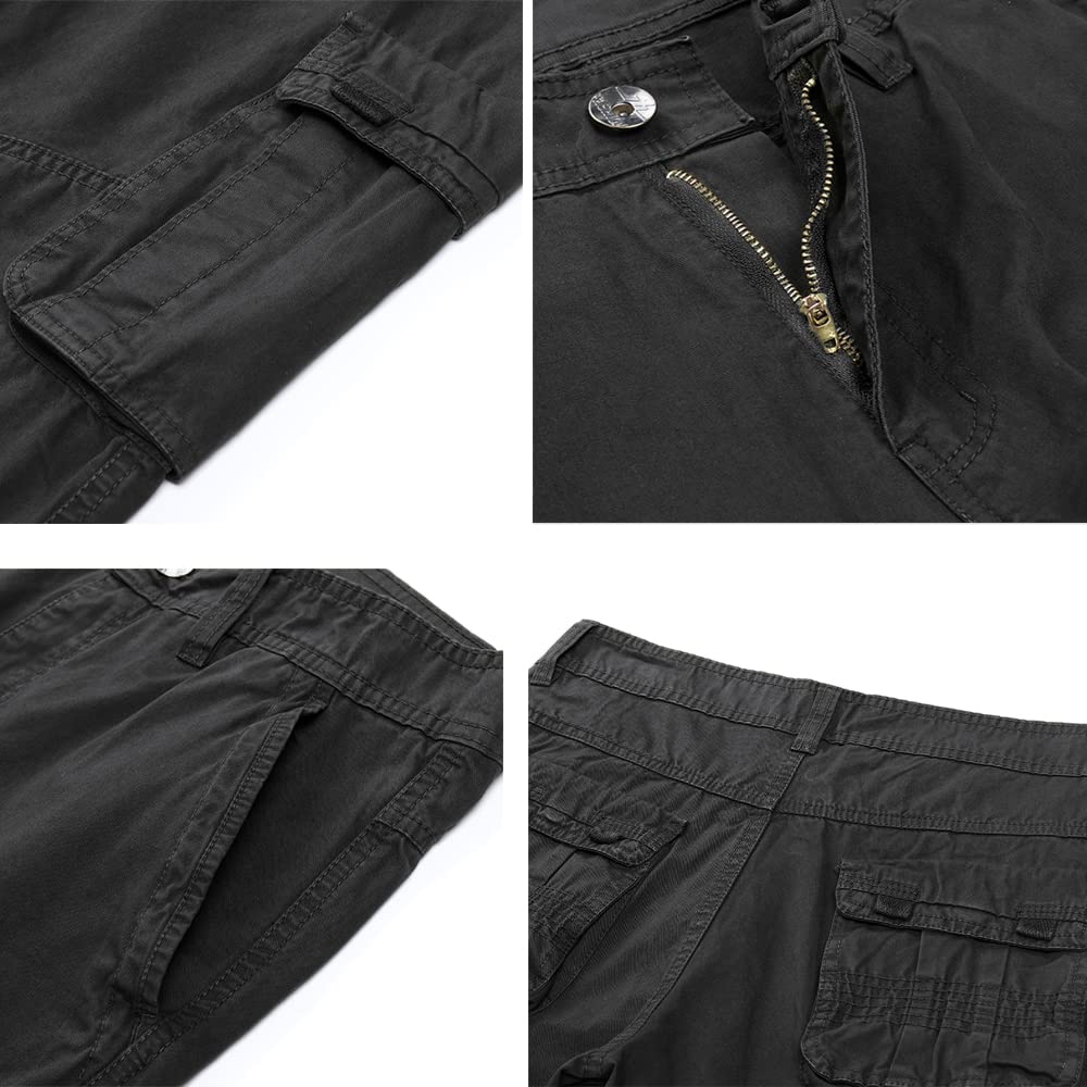 Aire Libre de Hombre Pantalon Cotton Cargo Pantalones Hombre Tacticos Pantalones de Trabajo Hombre Cargo Trekking
