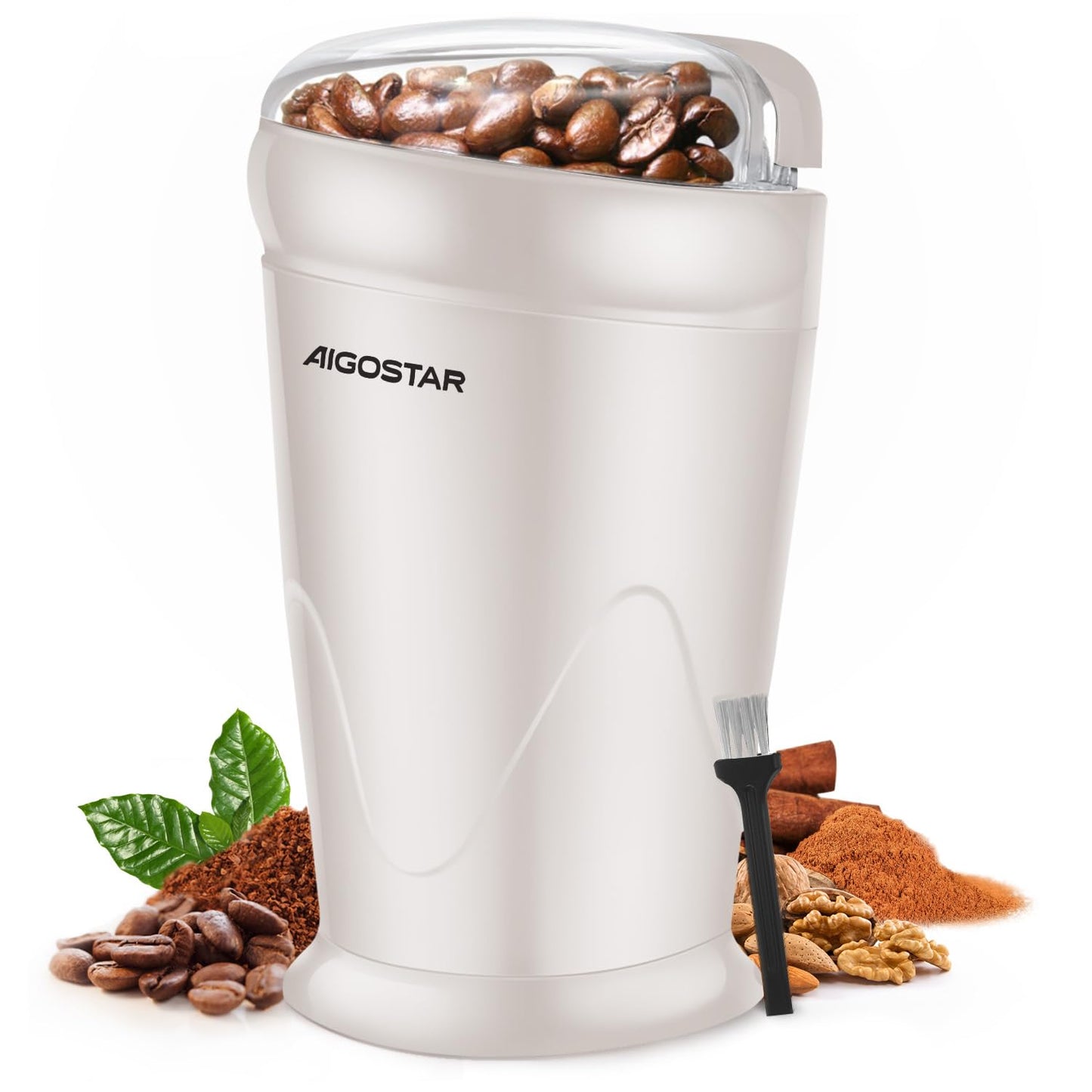 Aigostar Molinillo Cafe Electrico con Cuchillas Acero Inoxidable.