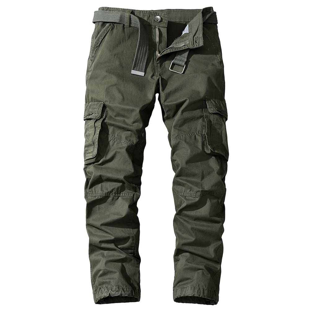 Aire Libre de Hombre Pantalon Cotton Cargo Pantalones Hombre Tacticos Pantalones de Trabajo Hombre Cargo Trekking
