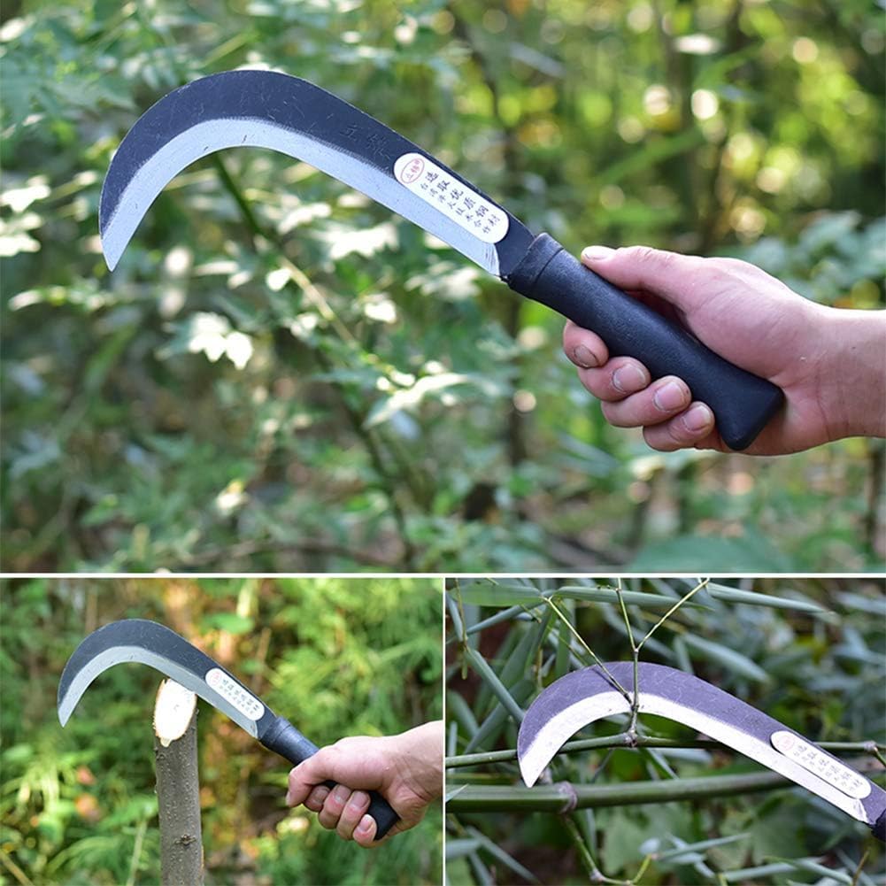 Hoz de corte, hoz de media luna japonesa para jardinería.