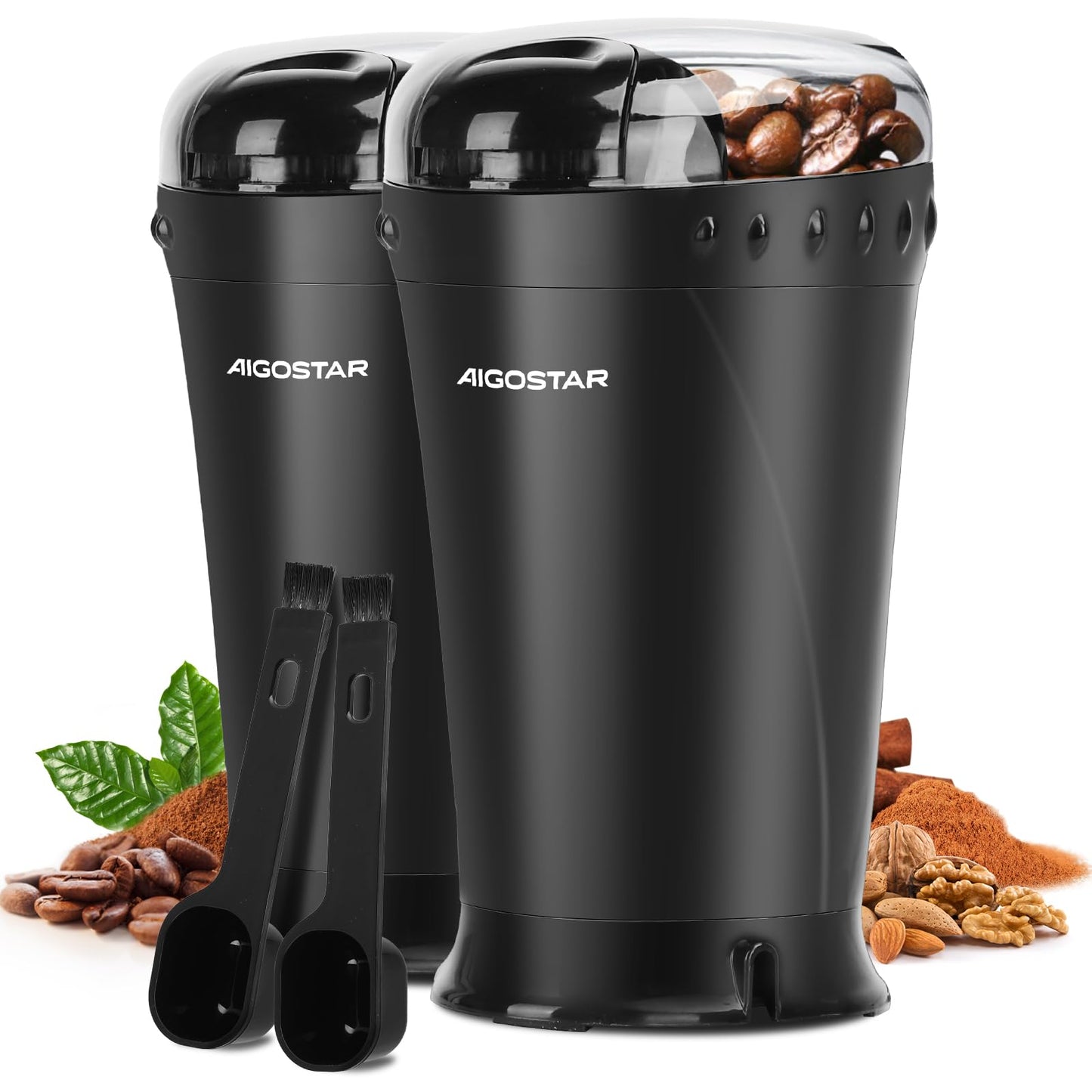 Aigostar Molinillo Cafe Electrico con Cuchillas Acero Inoxidable.