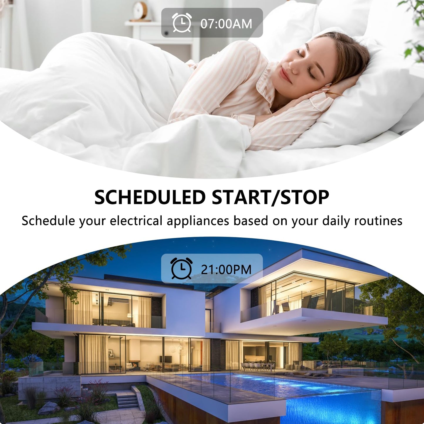 4PC Interruptor de Luz Inteligente WIFI, Interruptore Inteligente, Smart Switch,Interruptori Inteligente Compatible con Alexa,Tuya y Smart Life,Interruptori WIFI, Interruptor Alexa