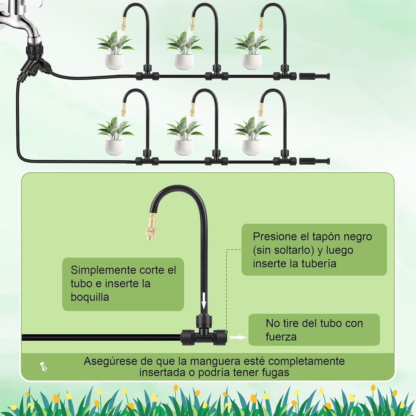 Kit de Riego de Conexión Rápida.