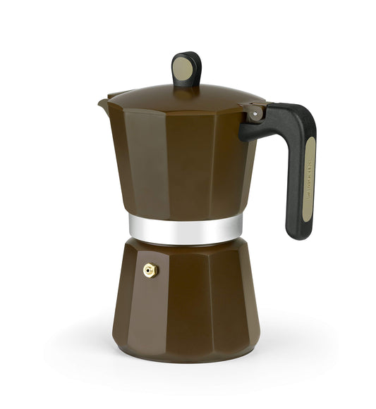 MONIX New Cream Cafetera Italiana de Aluminio.